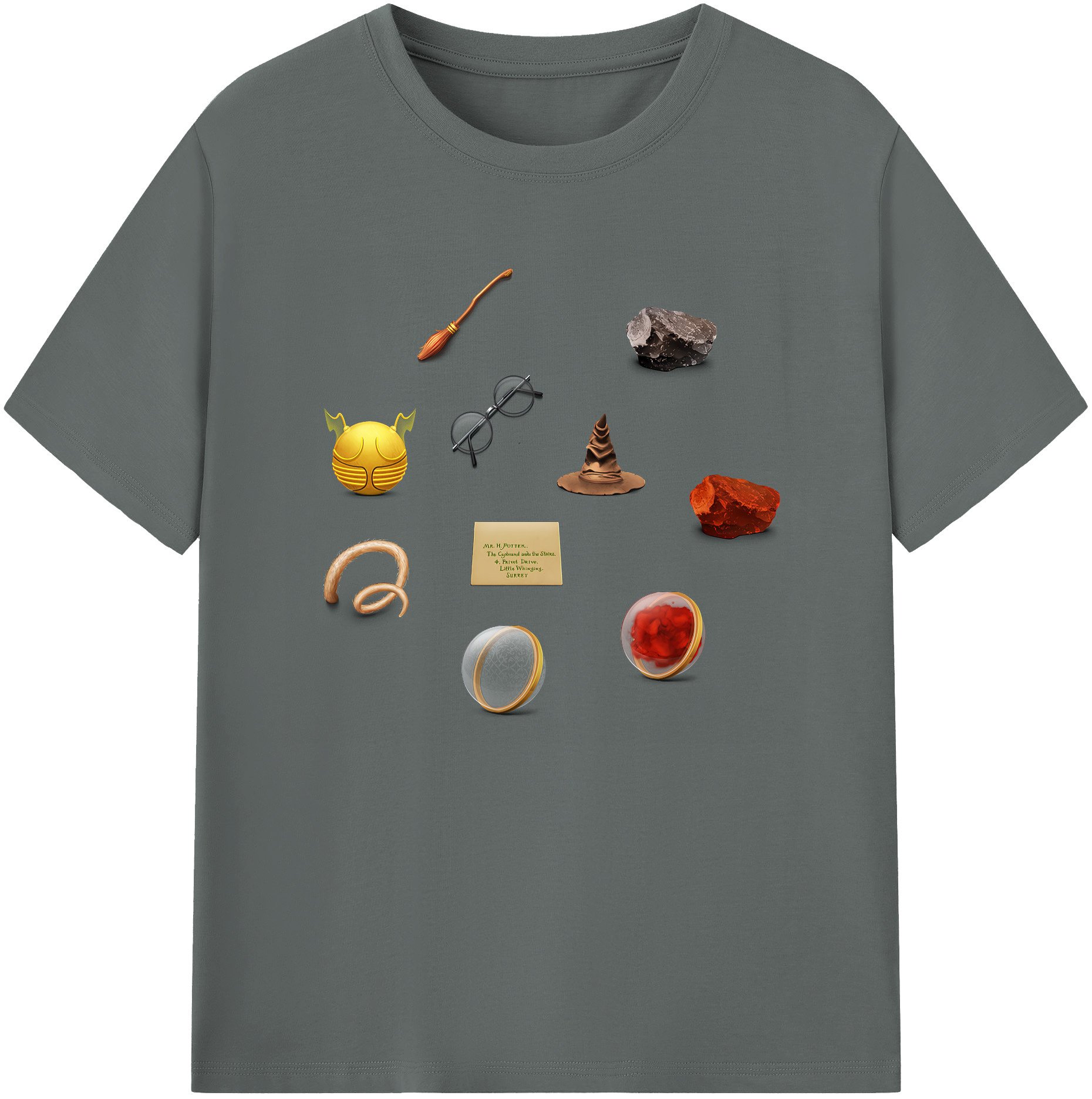 （画像用） Harry Potter ハリー・ポッターシリーズ 綿100％ メンズ半袖Tシャツ｜肌触りやわらか＆通気性